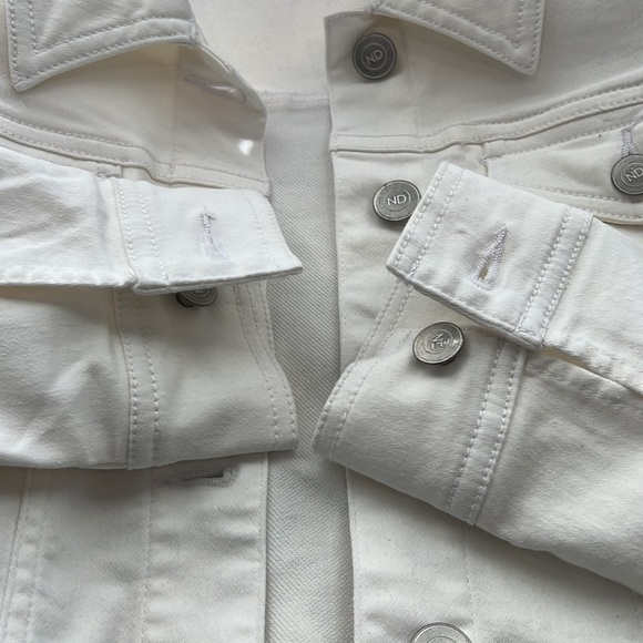 New Directions white jean jacket. Size petite small. - Picture 3 of 6